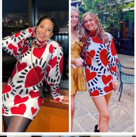 Farm Rio Hearts Sweaterdress - Picture 3 of 6